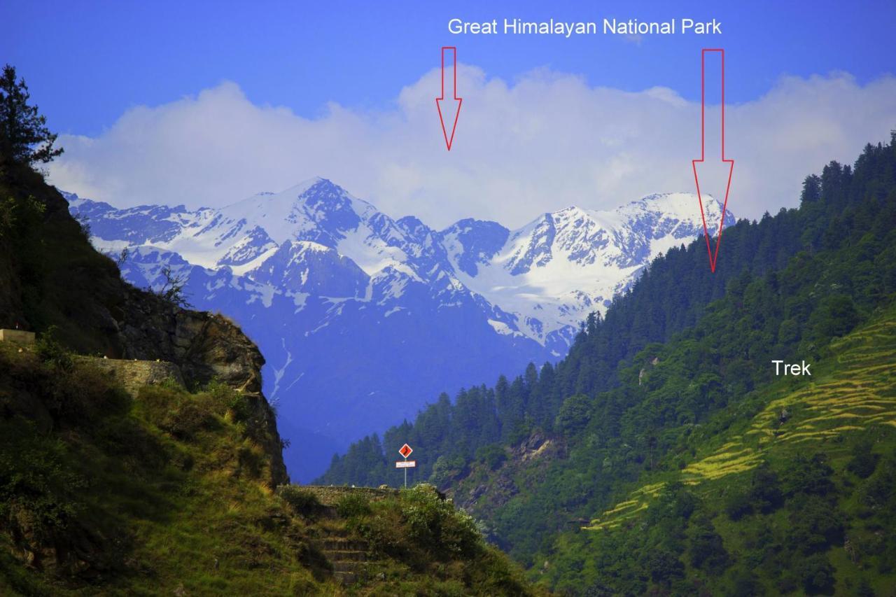 Tirthan Hilltop Home Stay Banjār Exteriör bild